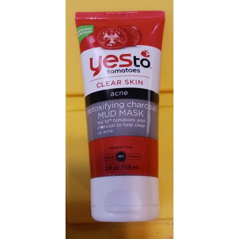 NEW Yes to Tomatoes Clear Skin Acne Detoxifying Charcoal Mud Mask